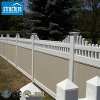 High Quality Top Picket Semi-privacy PVC Fence