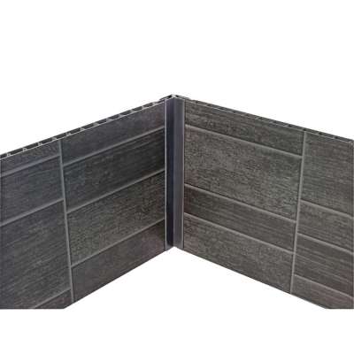 Small Tile Anthracite PVC Wall Panel