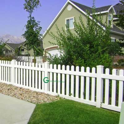 vinyl white picket garden fence post, PVC fence picket panels,vinyl fence gate