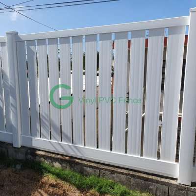 PVC white cheap vinyl semi privacy fence